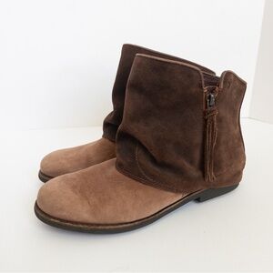 Emu Australia Brown Leather Heyson Booties, Sz 9